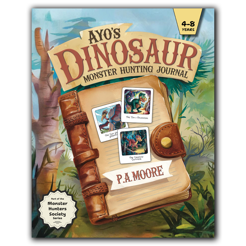 Book Cover: Ayo's DINOSAUR Monster Hunting Journal